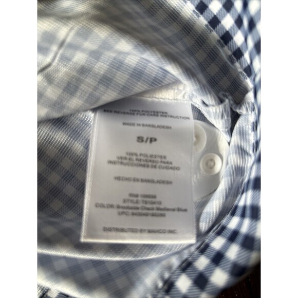 Habit Men's UPF 40+ Crayfish Creek Long Sleeve Navy PlaidRiver Shirt sz SFishing - Picture 8 of 8